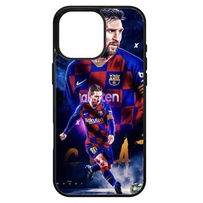 Husa protectie Apple iPhone 16 Pro Max, Colorful Aluminium TPU, design Messi 4