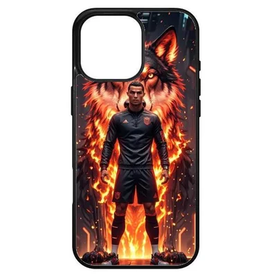 Husa protectie Apple iPhone 16 Pro Max, Colorful Aluminium TPU, design Ronaldo 3