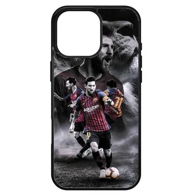 Husa protectie Apple iPhone 16 Pro Max, Colorful Aluminium TPU, design Messi 2
